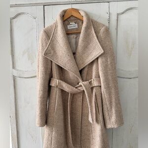 Calvin Klein Belted Toggle Wrap Coat